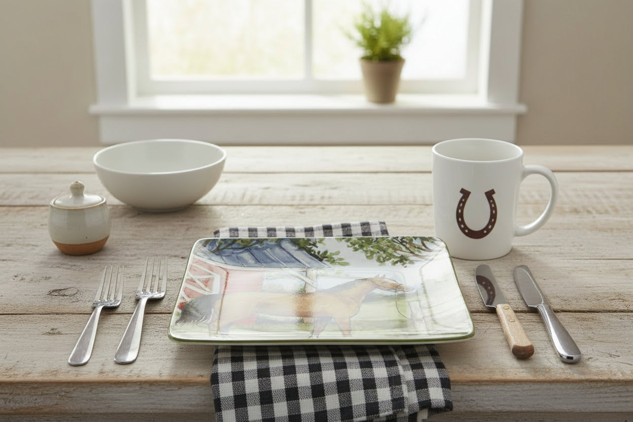 Bay Horse Dinner Plate