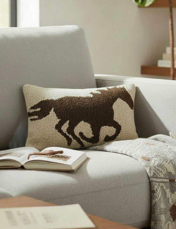 Wild Horse Gallop Hook Pillow