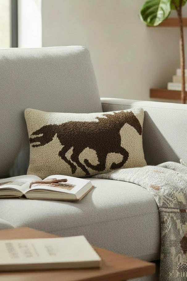 Wild Horse Gallop Hook Pillow