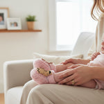 Pony Booties Hand-knit (Pink)