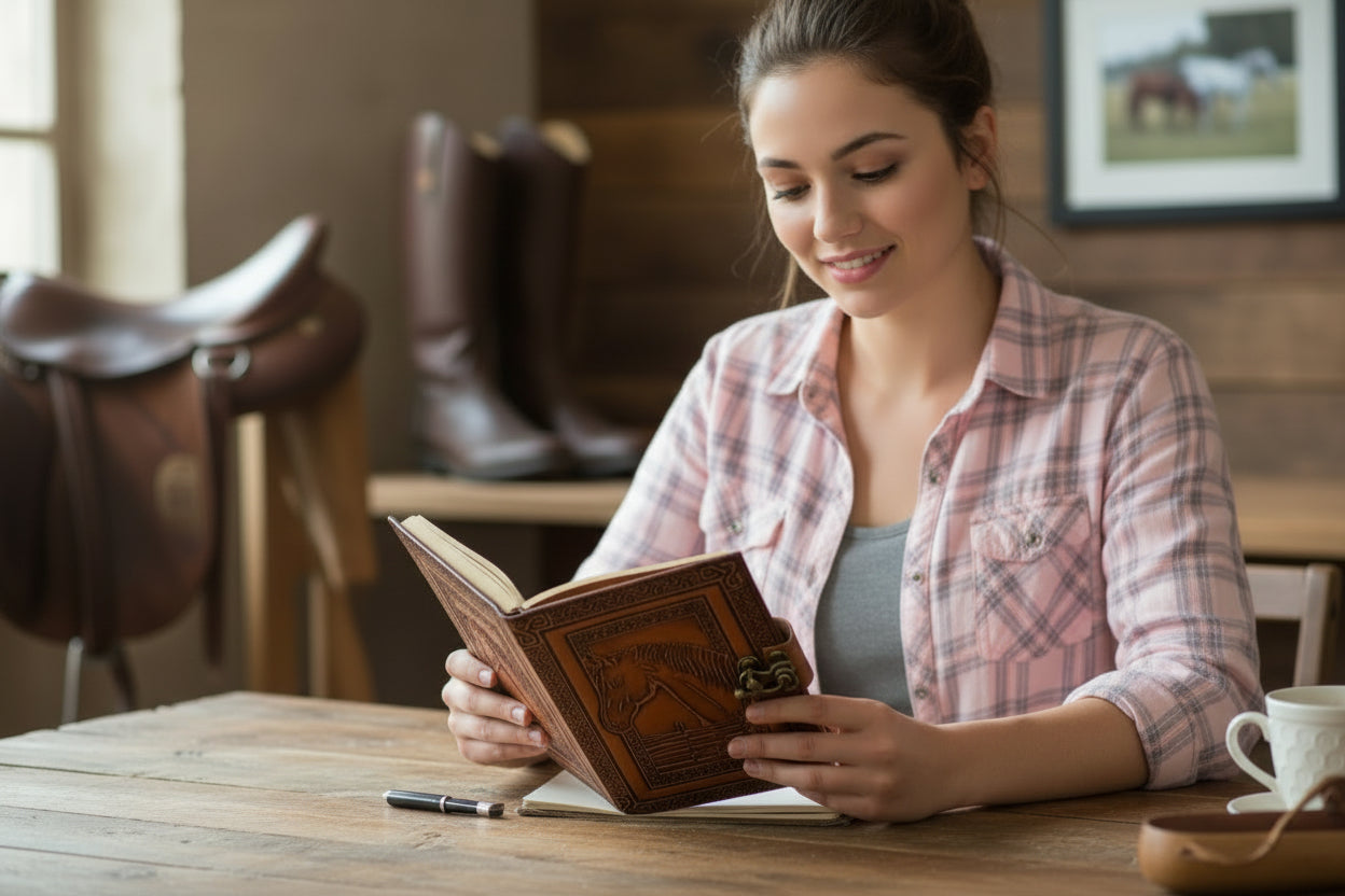 Leather Vintage Horse Journal