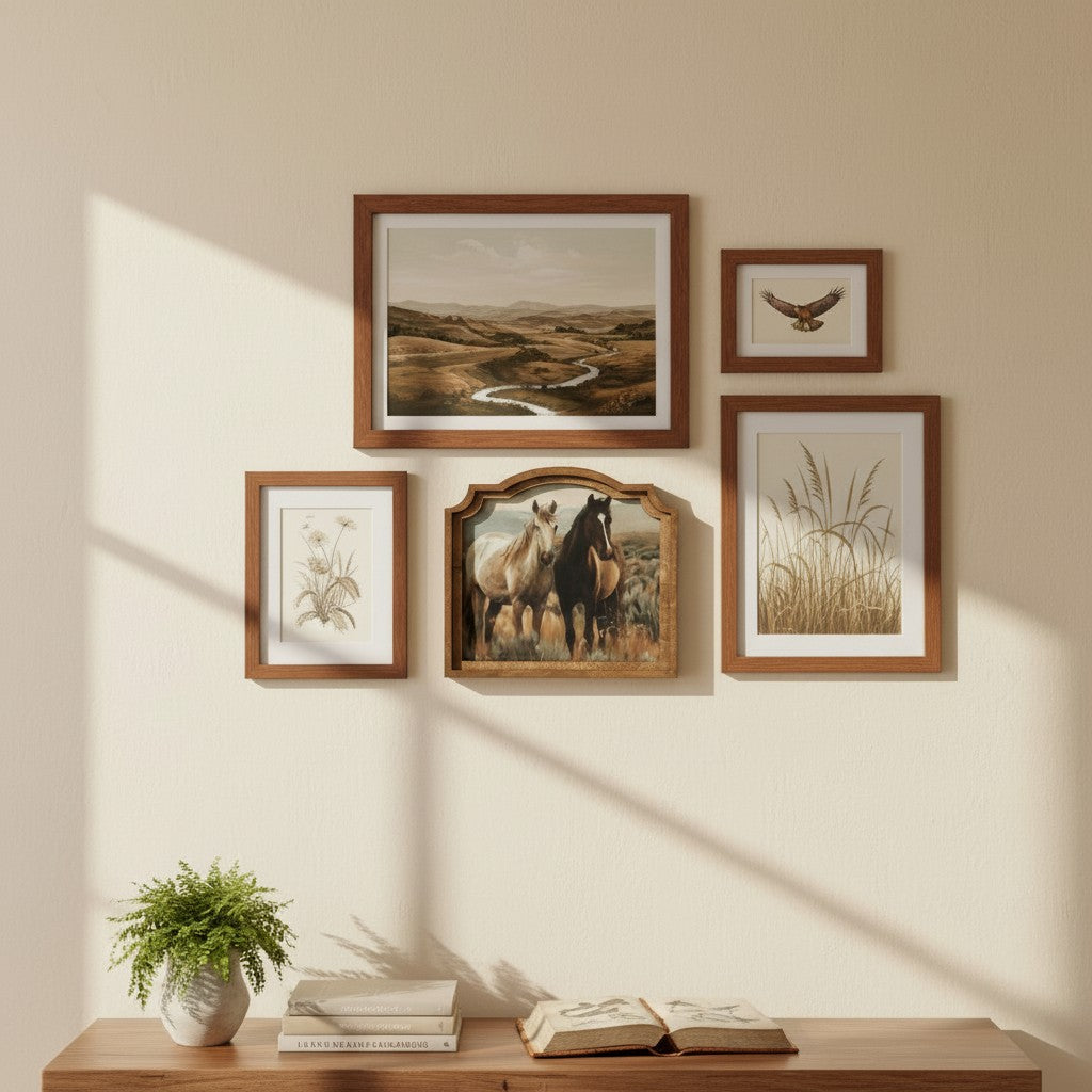 Provincial Two Horses Art