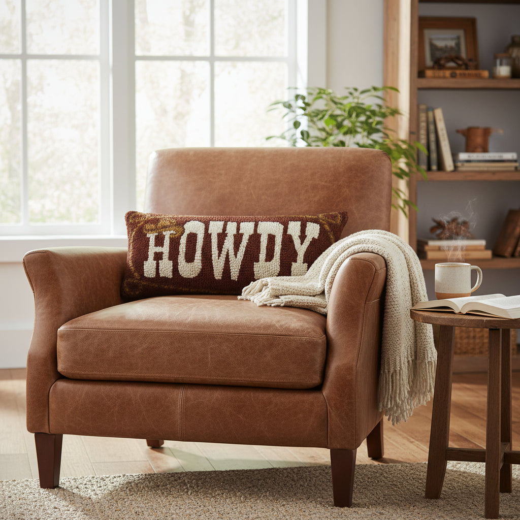 Howdy Cowboy Hook Pillow