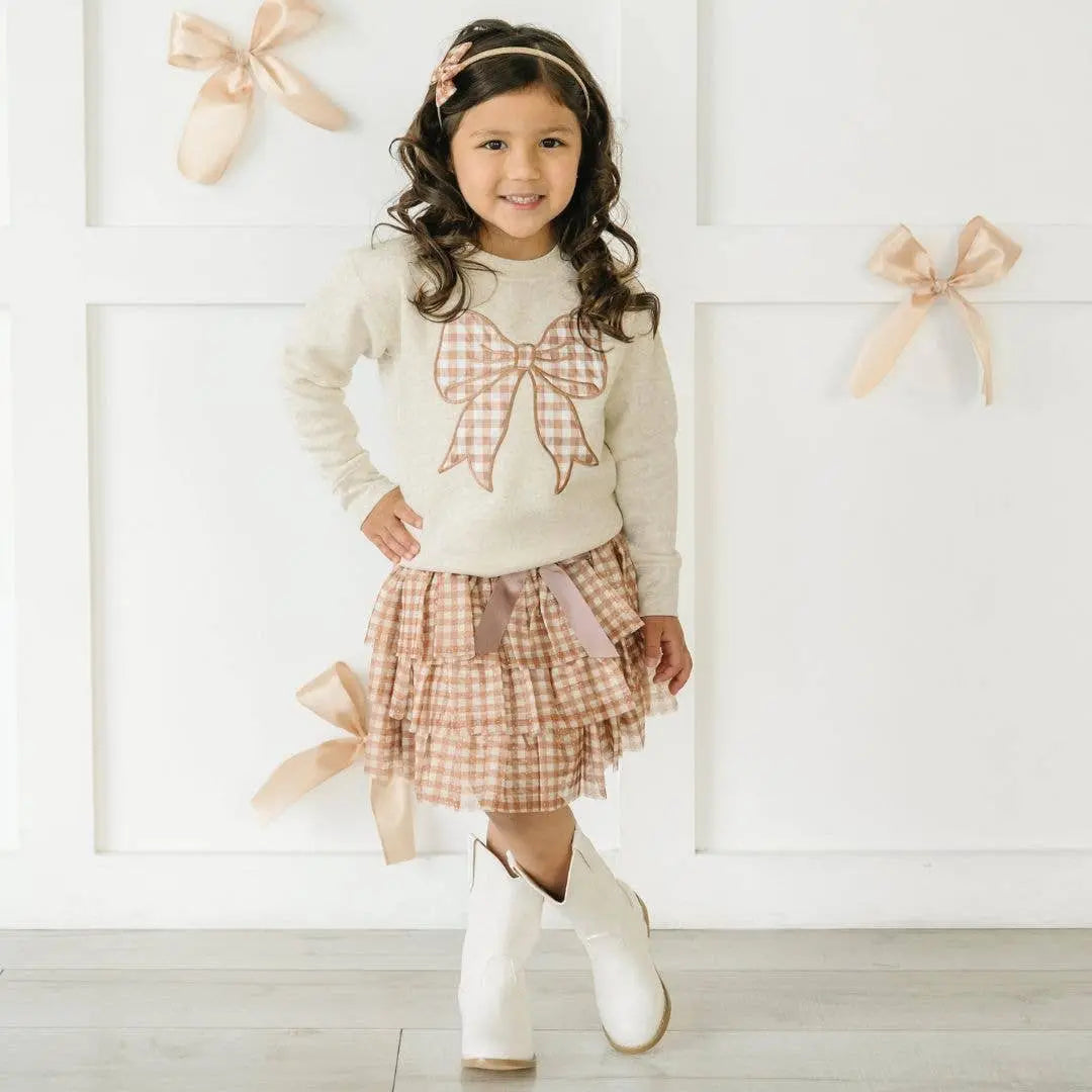 Lil' Cowgirl Gingham Skirt - Bridle Up Hope Shop