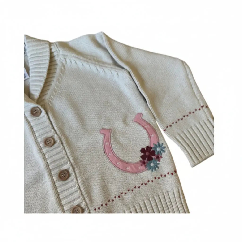 Lil' Dreamer Horseshoe Kids Cardigan - Bridle Up Hope Shop
