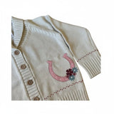 Lil' Dreamer Horseshoe Kids Cardigan - Bridle Up Hope Shop