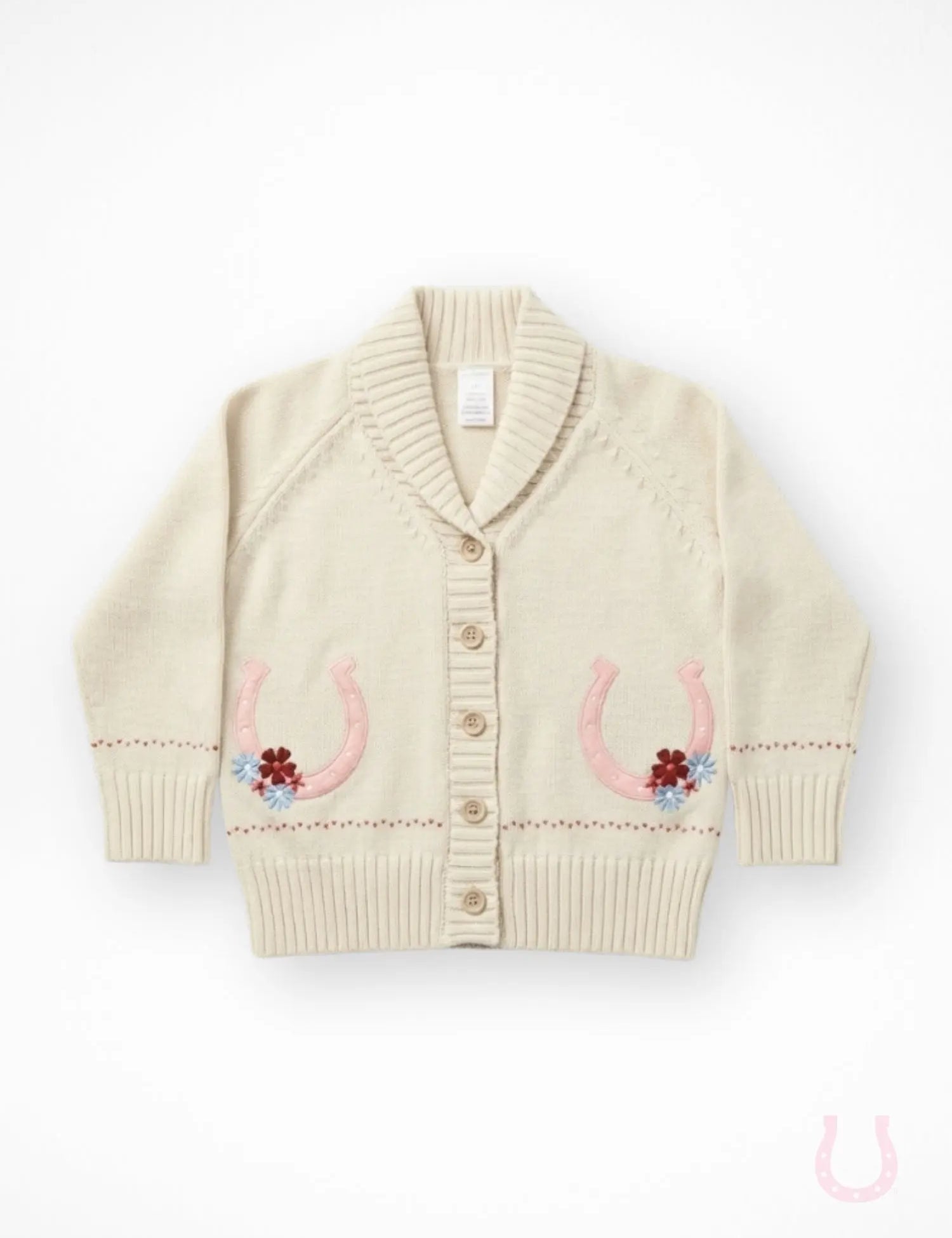 Lil' Dreamer Horseshoe Kids Cardigan - Bridle Up Hope Shop