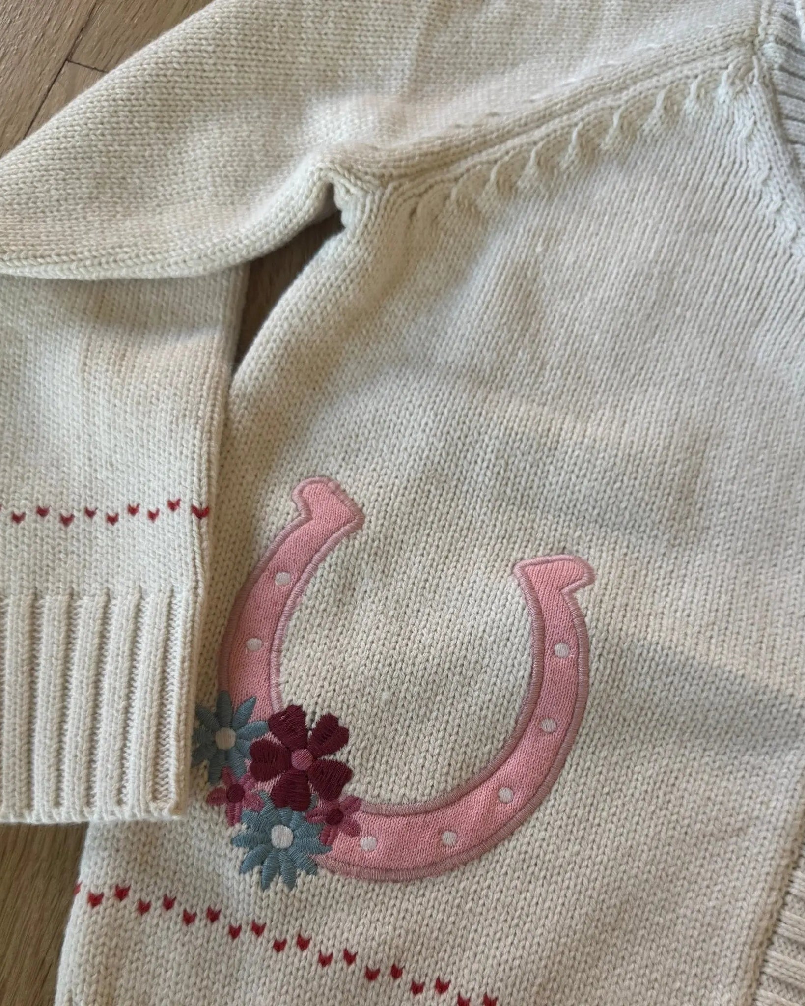 Lil' Dreamer Horseshoe Kids Cardigan - Bridle Up Hope Shop