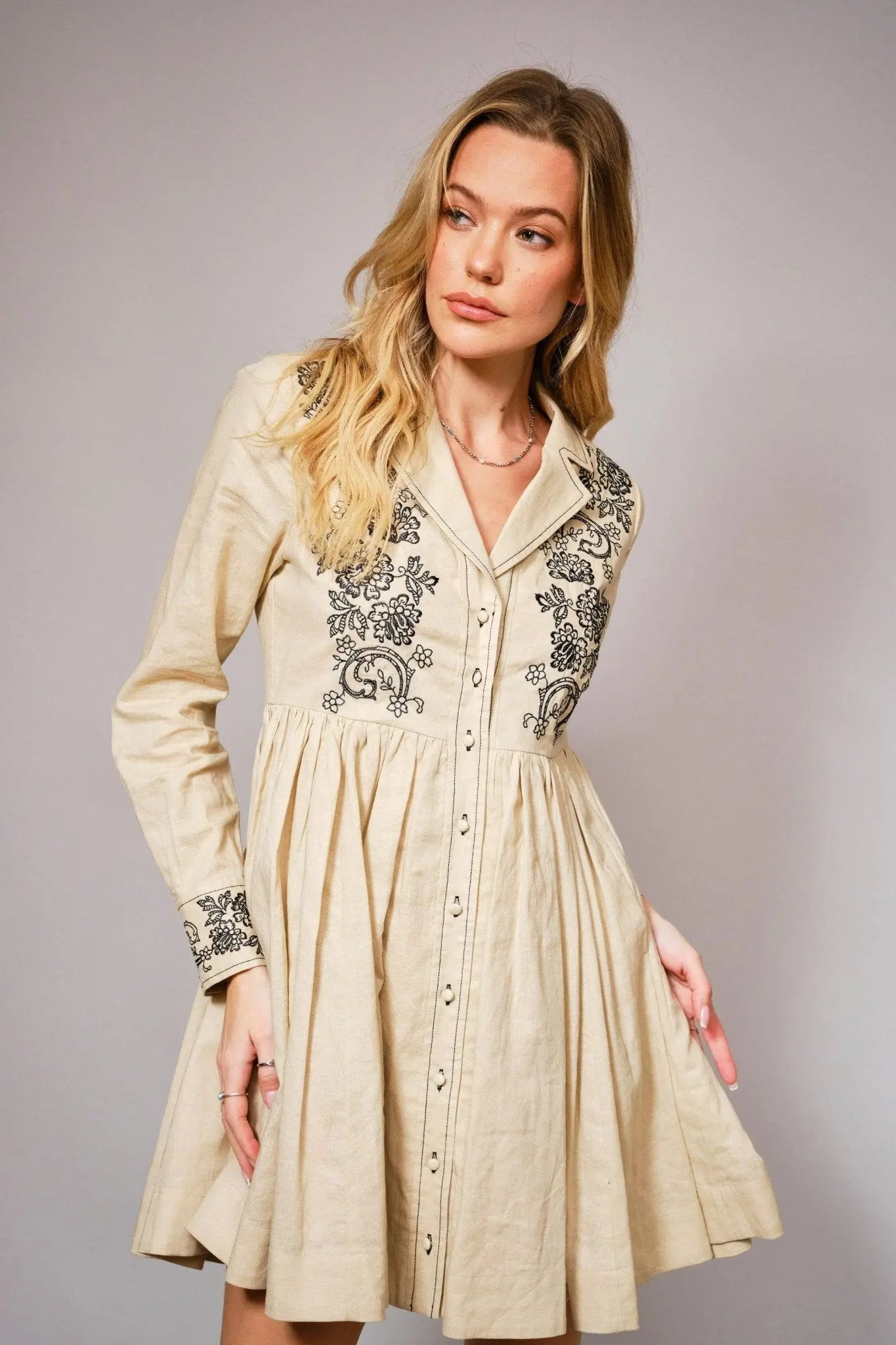 Linen Wildflower Trail Dress - Bridle Up Hope Shop