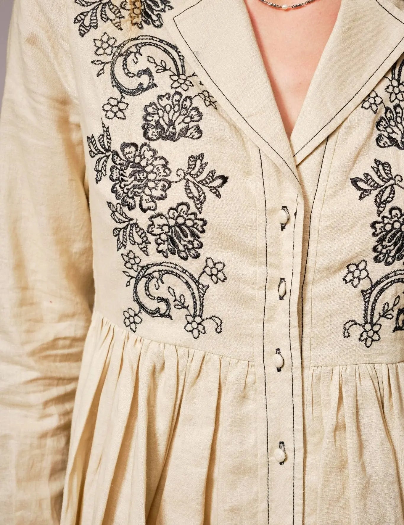 Linen Wildflower Trail Dress - Bridle Up Hope Shop