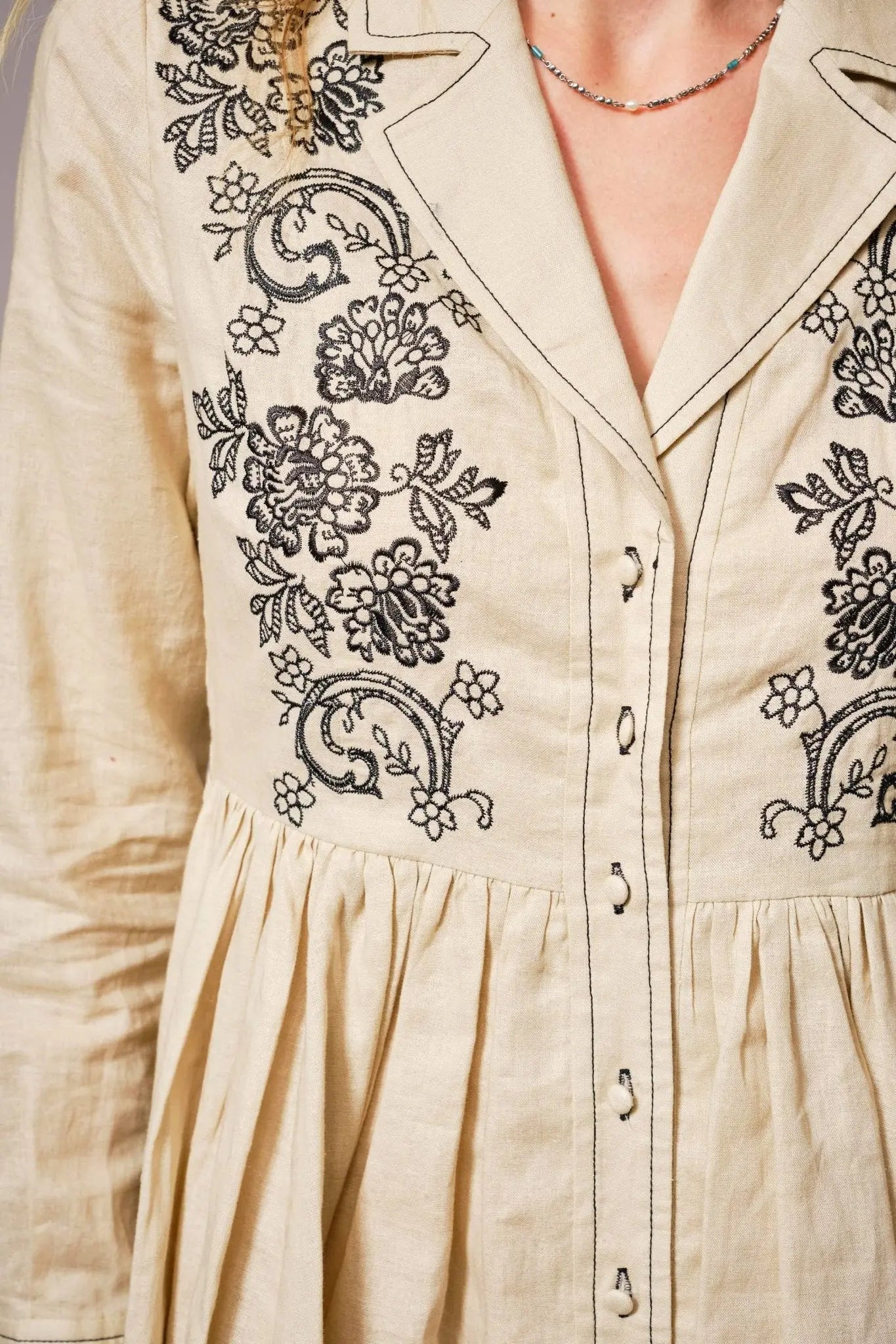 Linen Wildflower Trail Dress - Bridle Up Hope Shop