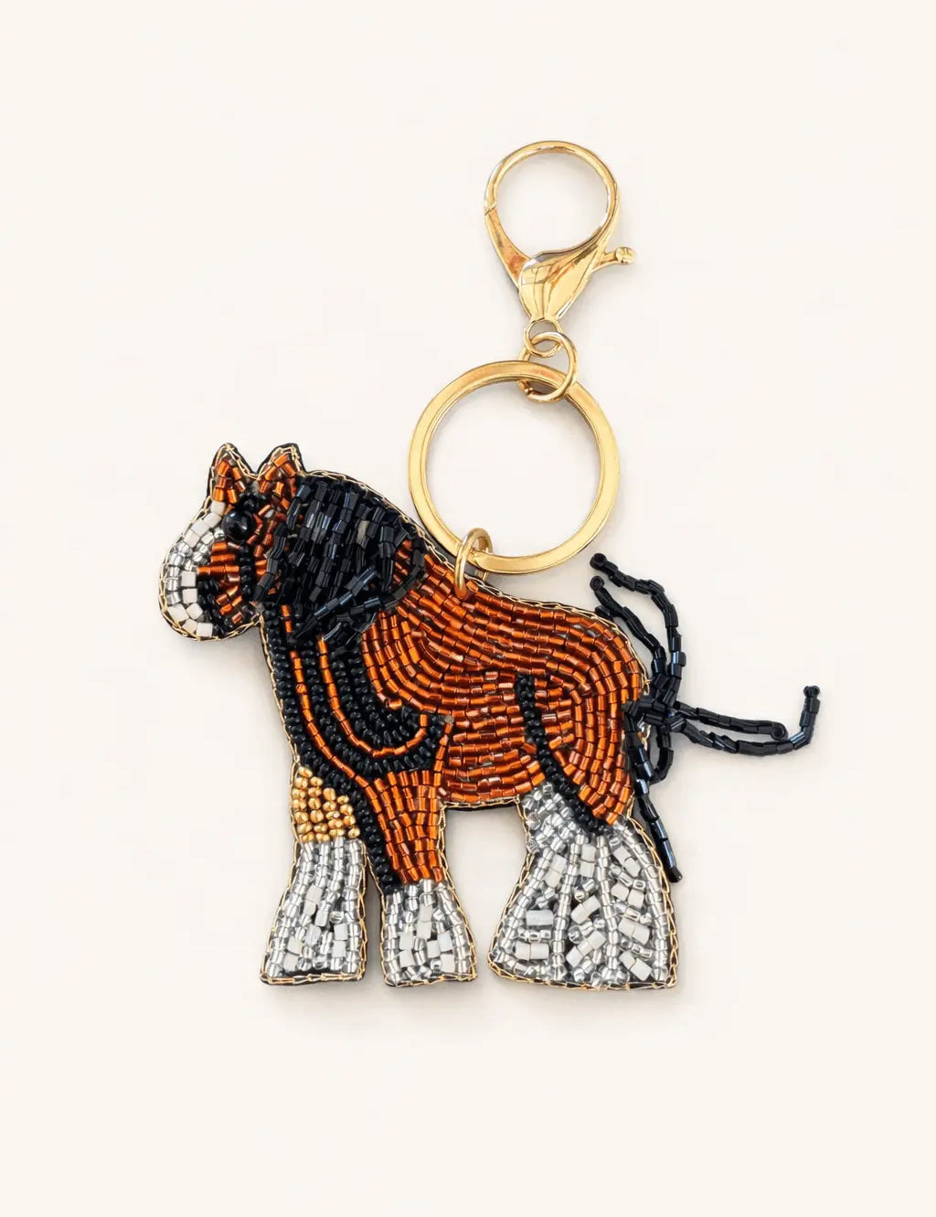 Little Chestnut Horse Hand - Beaded Keychain - Bridle Up Hope Shop