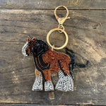 Little Chestnut Horse Hand - Beaded Keychain - Bridle Up Hope Shop