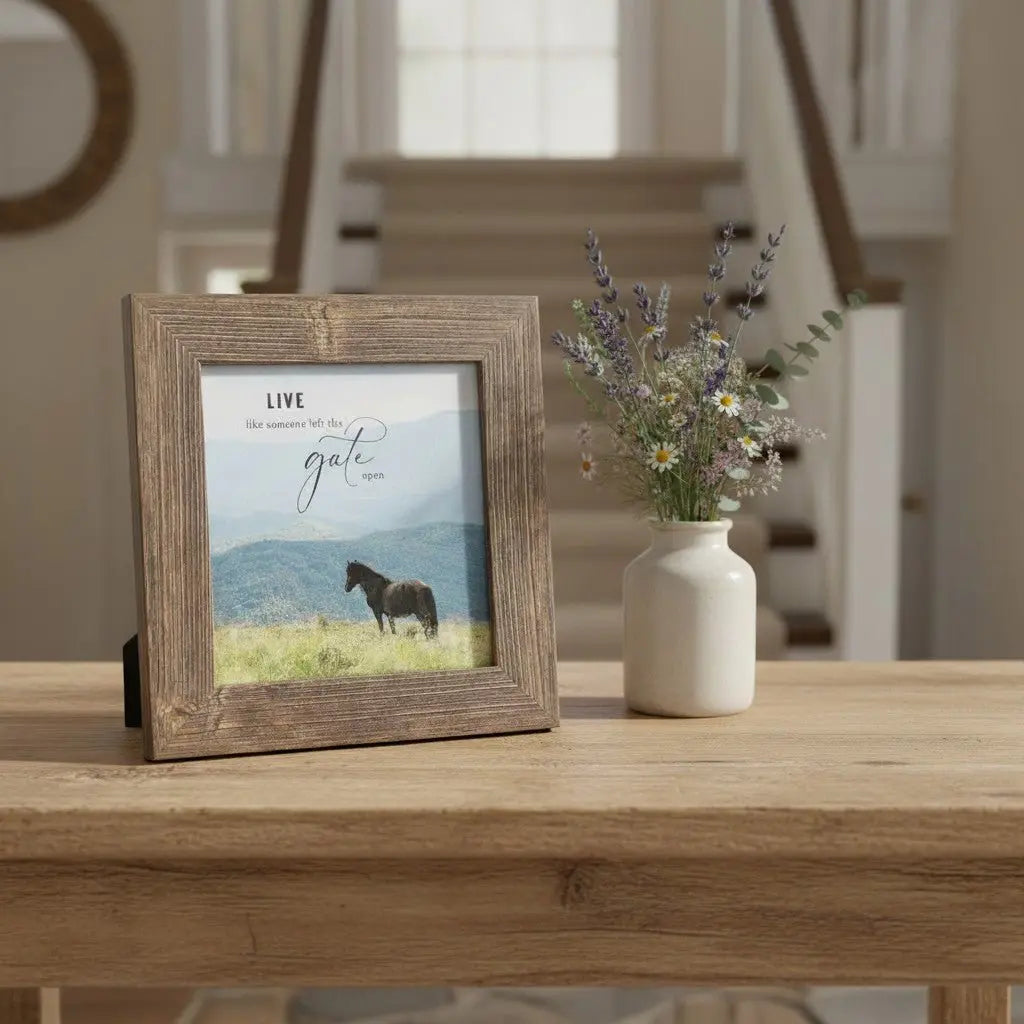 "Live Like Someone Left The Gate Open" Horse Art - Bridle Up Hope Shop