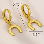 Luckie Huggie Horseshoe Earrings - Bridle Up Hope Shop