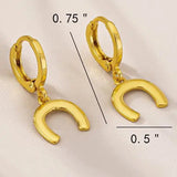 Luckie Huggie Horseshoe Earrings - Bridle Up Hope Shop