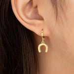Luckie Huggie Horseshoe Earrings - Bridle Up Hope Shop