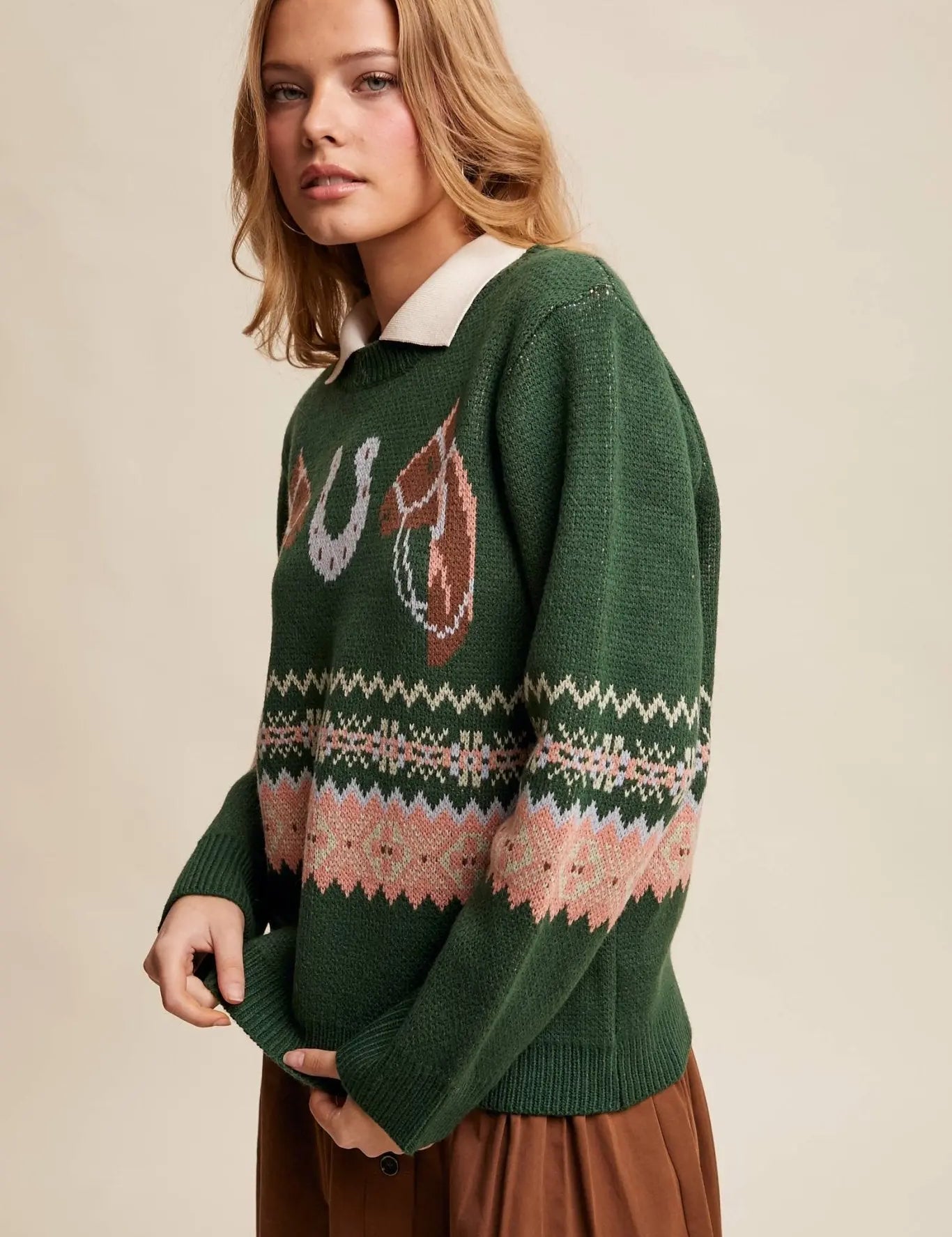Lucky Charm Horse Sweater - Bridle Up Hope Shop