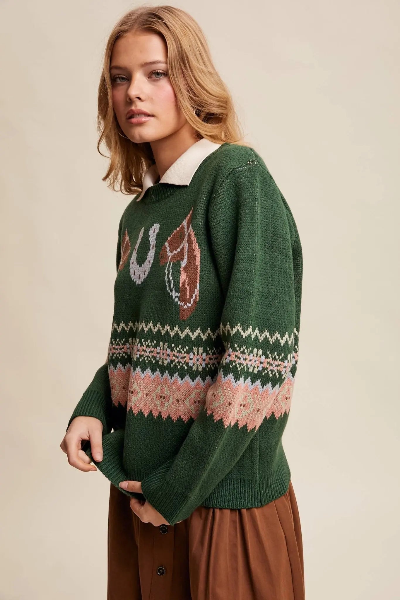 Lucky Charm Horse Sweater - Bridle Up Hope Shop