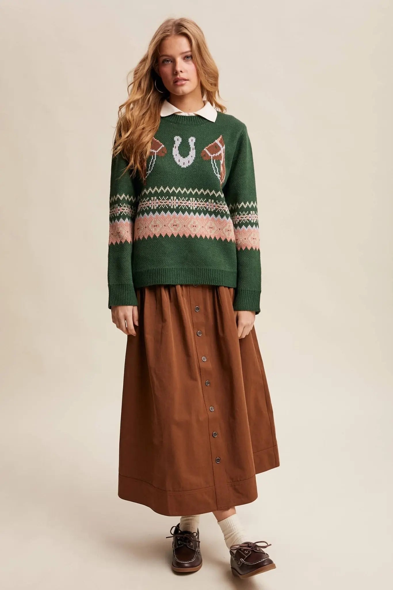 Lucky Charm Horse Sweater - Bridle Up Hope Shop