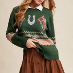 Lucky Charm Horse Sweater - Bridle Up Hope Shop