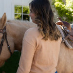 Lucky Horseshoe Cropped Sweater - Bridle Up Hope Shop