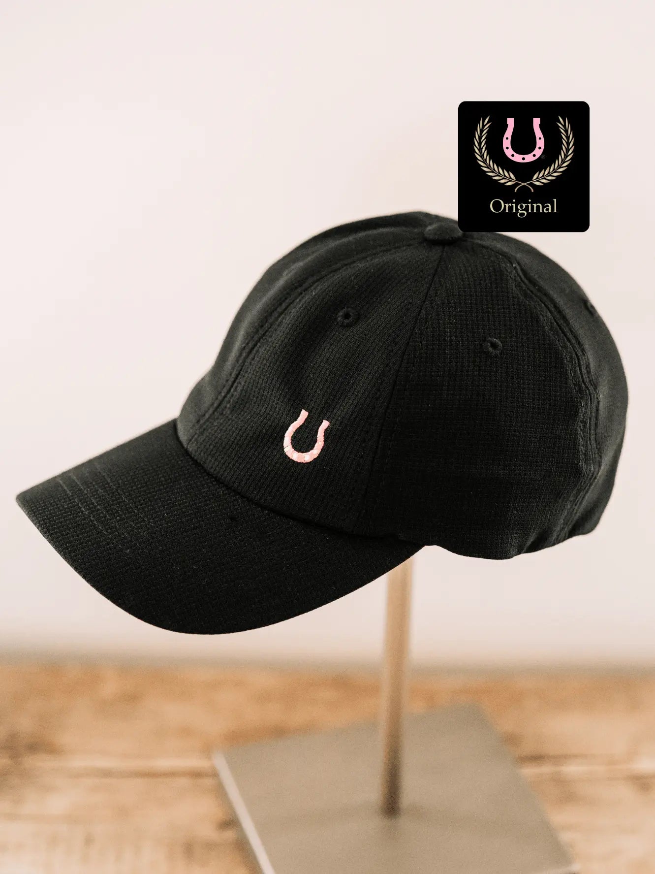 Lucky Horseshoe Hat (Black) - Bridle Up Hope Shop