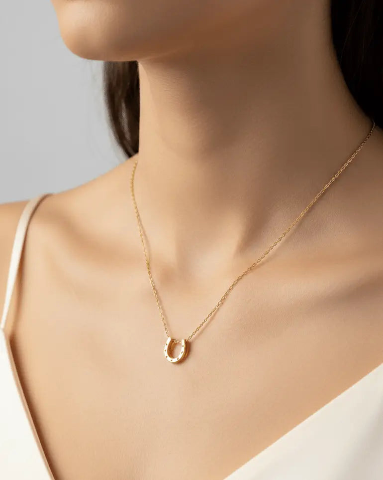 Lucky Horseshoe Necklace - Bridle Up Hope Shop