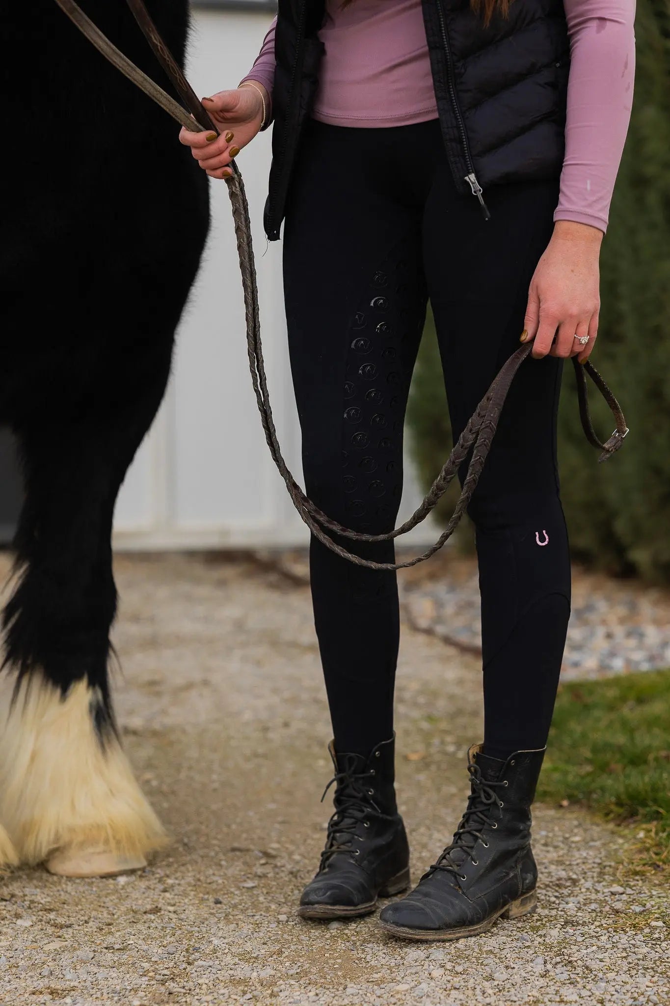 Lucky Horseshoe Riding Leggings - Bridle Up Hope Shop