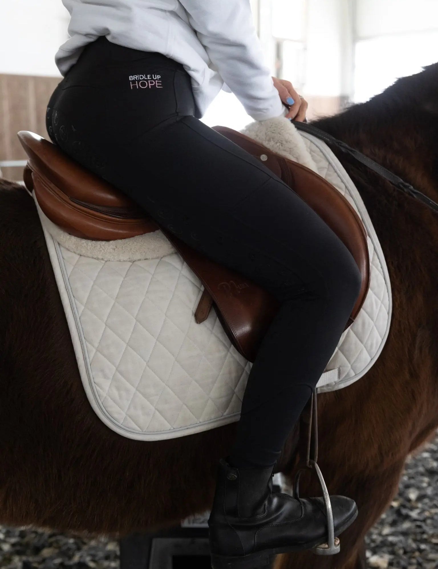 Lucky Horseshoe Riding Leggings - Bridle Up Hope Shop