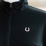 Lucky Horseshoe Riding Shirt (Black) - Bridle Up Hope Shop