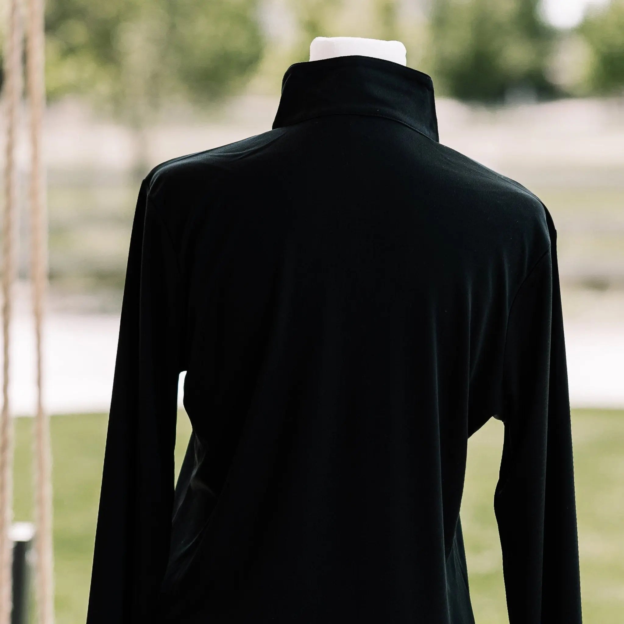 Lucky Horseshoe Riding Shirt (Black) - Bridle Up Hope Shop