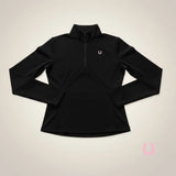 Lucky Horseshoe Riding Shirt (Black) - Bridle Up Hope Shop
