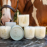 Lucky Horseshoe Soy Wax Candle (10 oz) - Bridle Up Hope Shop