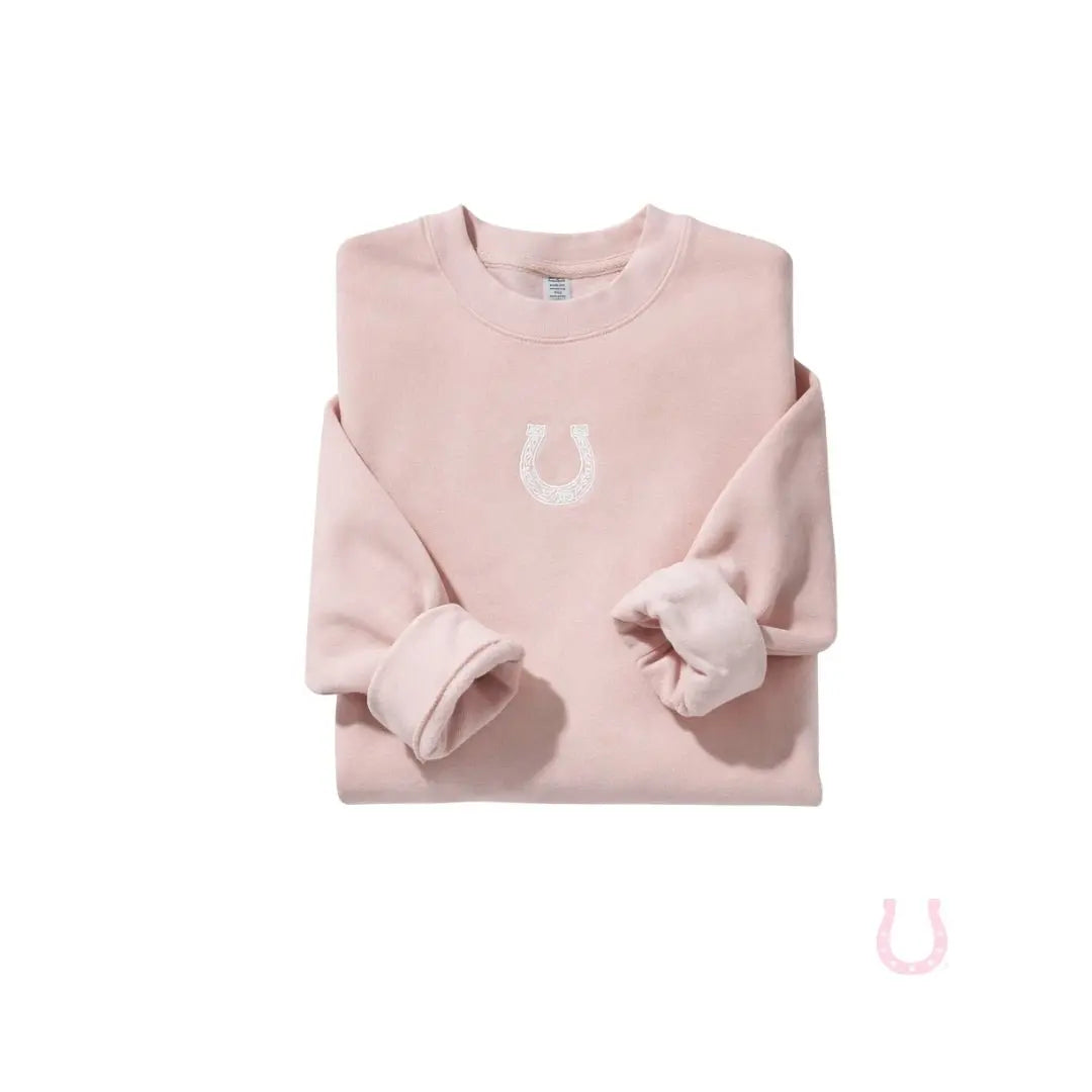 Lucky in Love Horseshoe Sweatshirt - Bridle Up Hope Shop