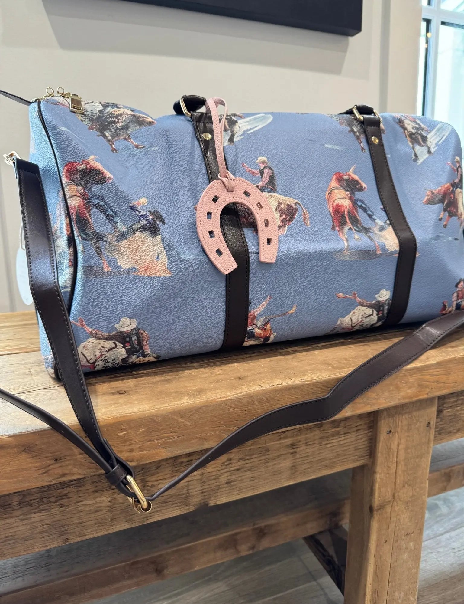 Lucky Pink Horseshoe Bag Charm - Bridle Up Hope Shop