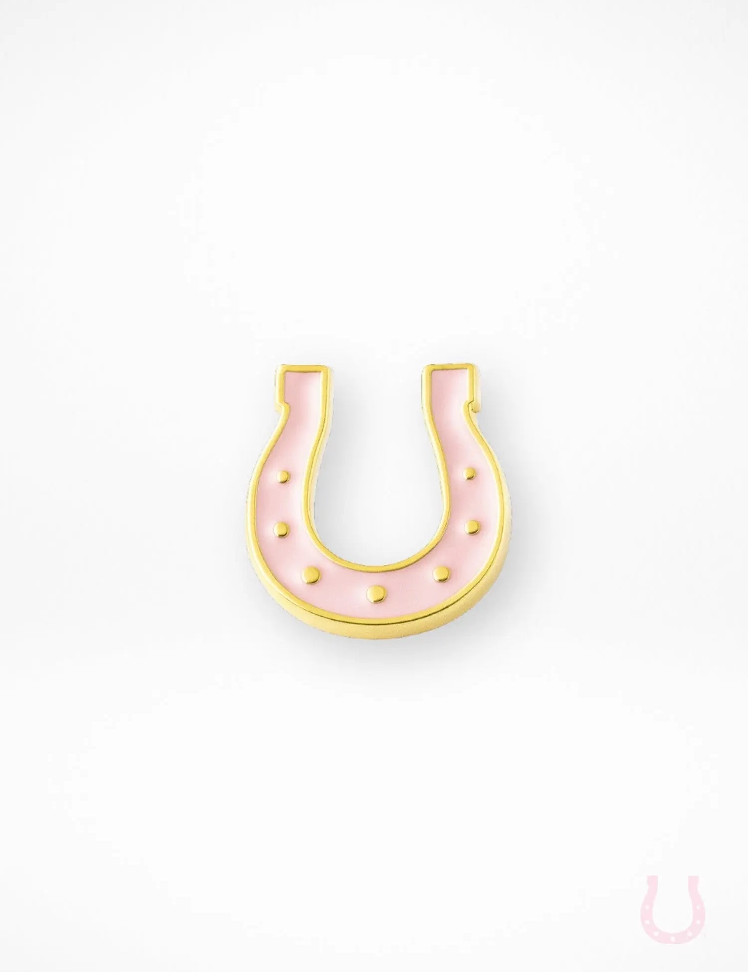 Lucky Pink Horseshoe Pin - Bridle Up Hope Shop
