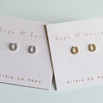 Luxe Horseshoe Earrings - Bridle Up Hope Shop