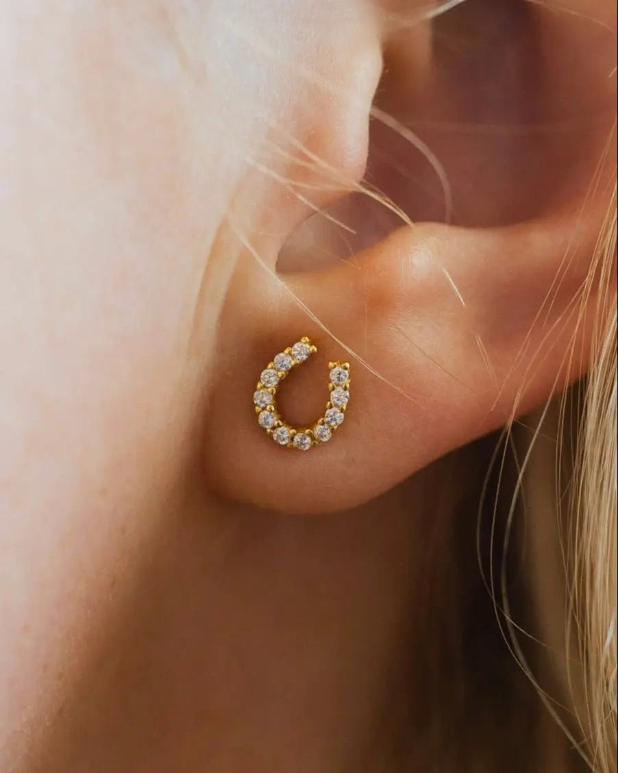 Luxe Horseshoe Earrings - Bridle Up Hope Shop