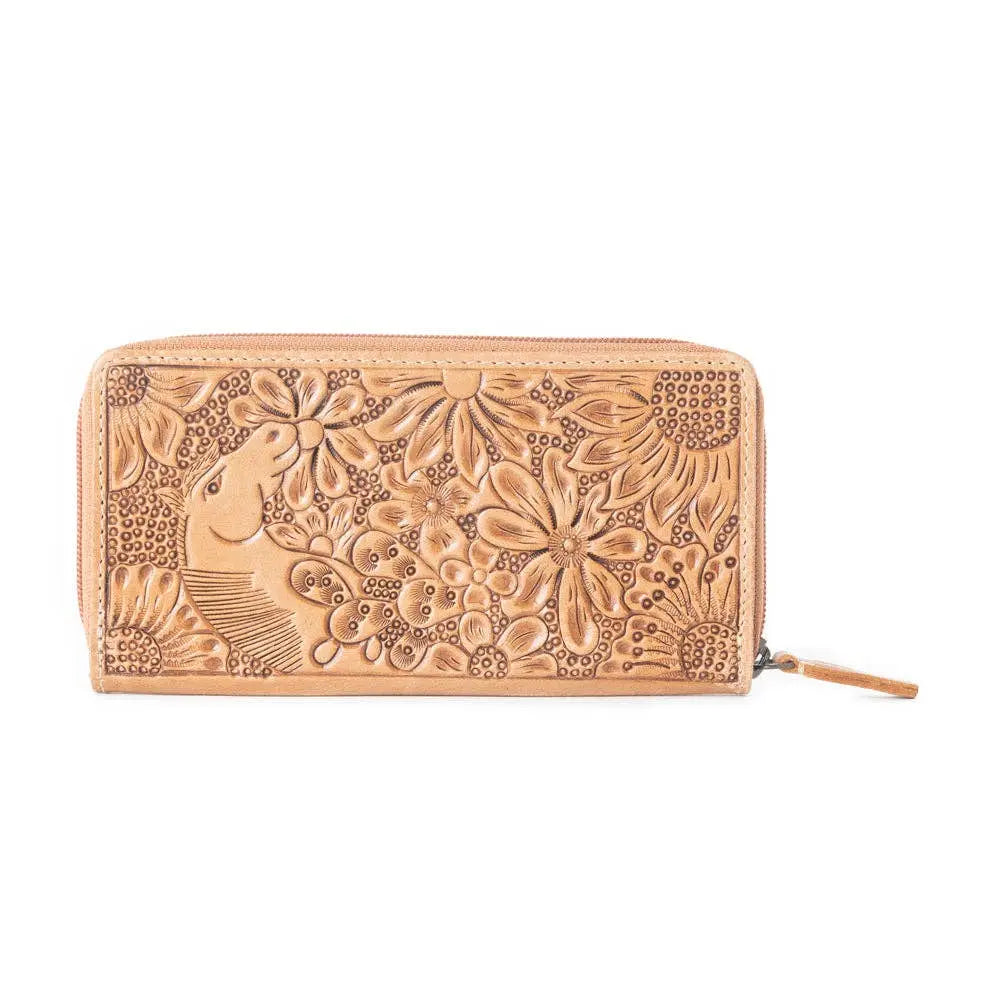 Meadow Mare Tooled Leather Wallet - Bridle Up Hope Shop