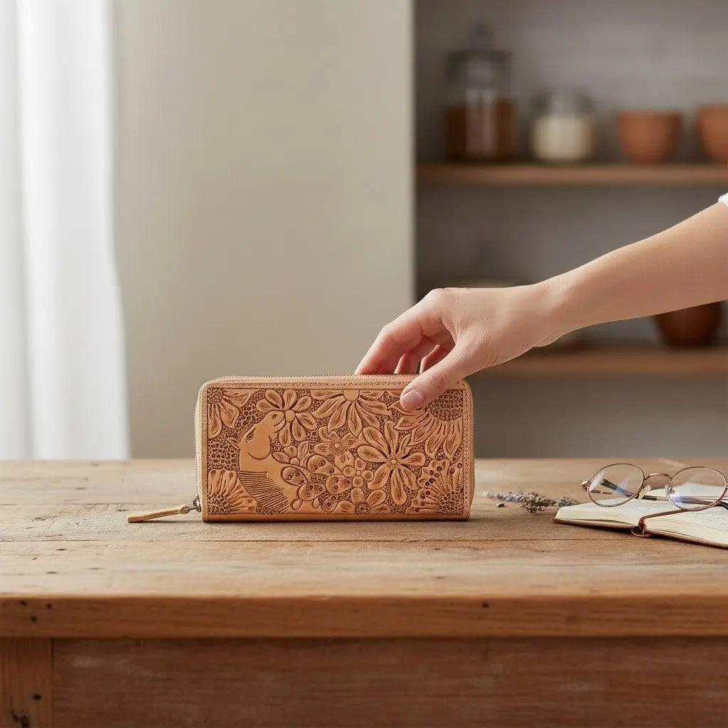 Meadow Mare Tooled Leather Wallet - Bridle Up Hope Shop