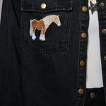 Midnight Mustang Cropped Denim Jacket - Bridle Up Hope Shop