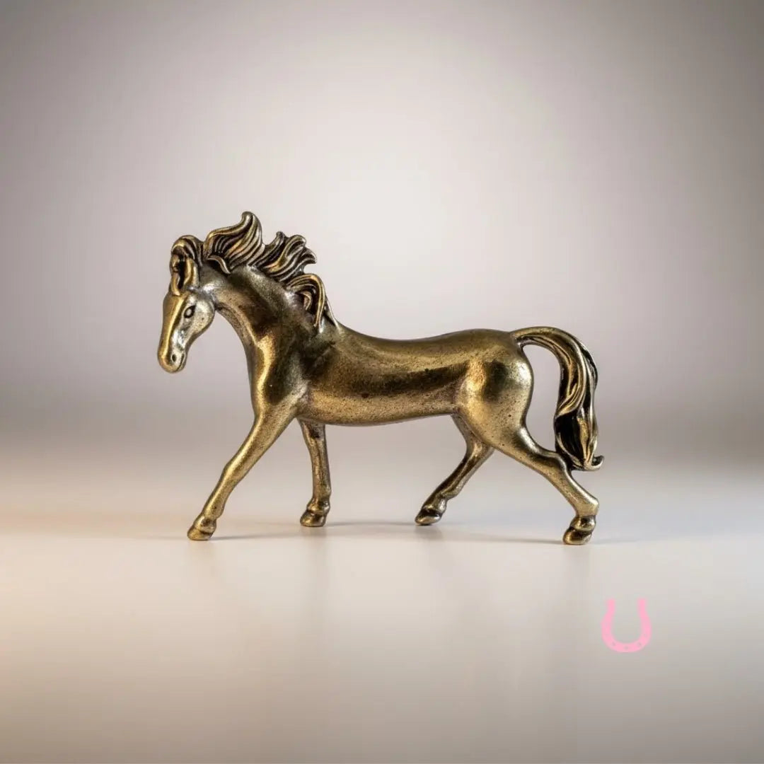 Mini Brass Horse (Year of the Horse 2026) - Bridle Up Hope Shop