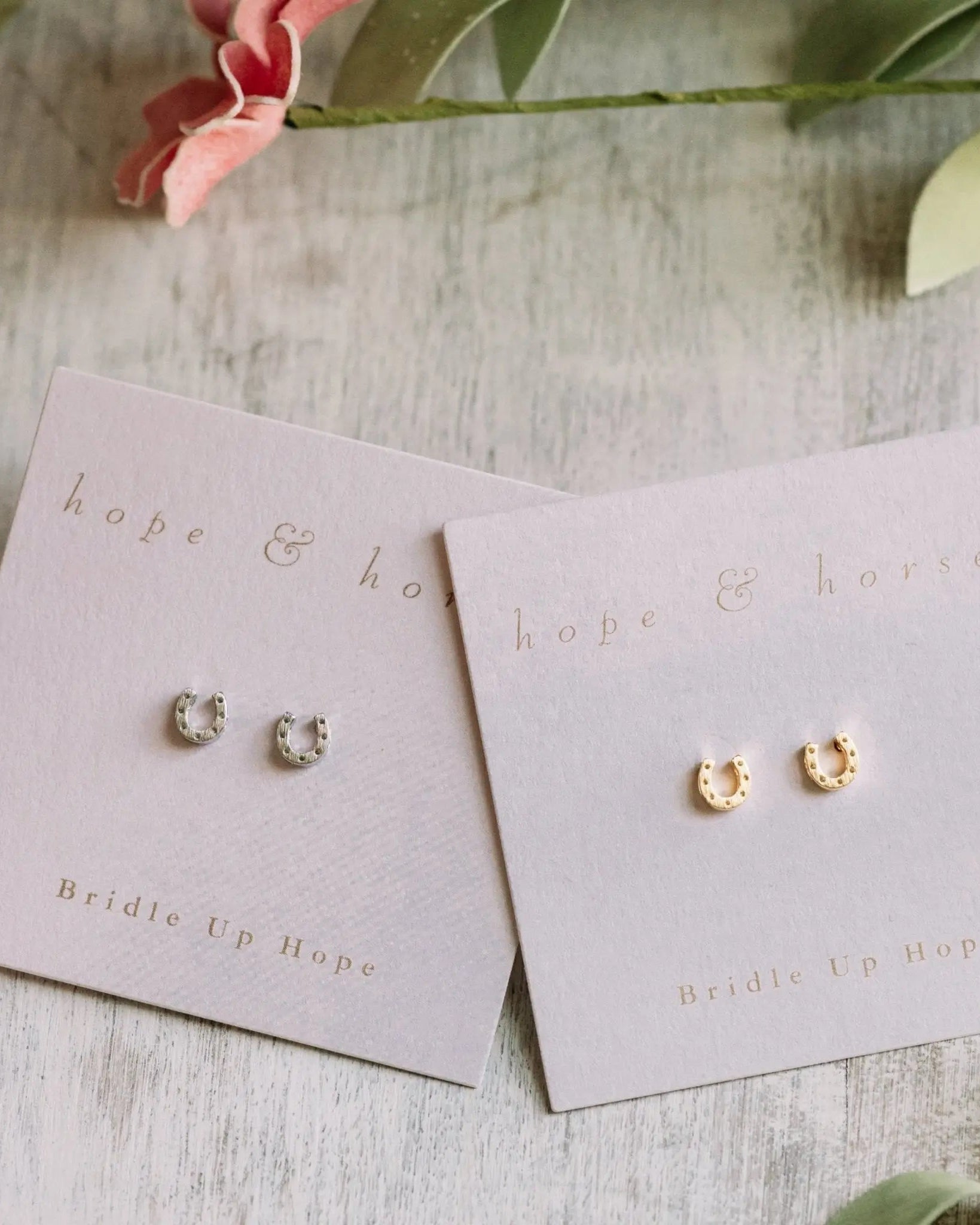 Mini Horseshoe Earrings - Bridle Up Hope Shop