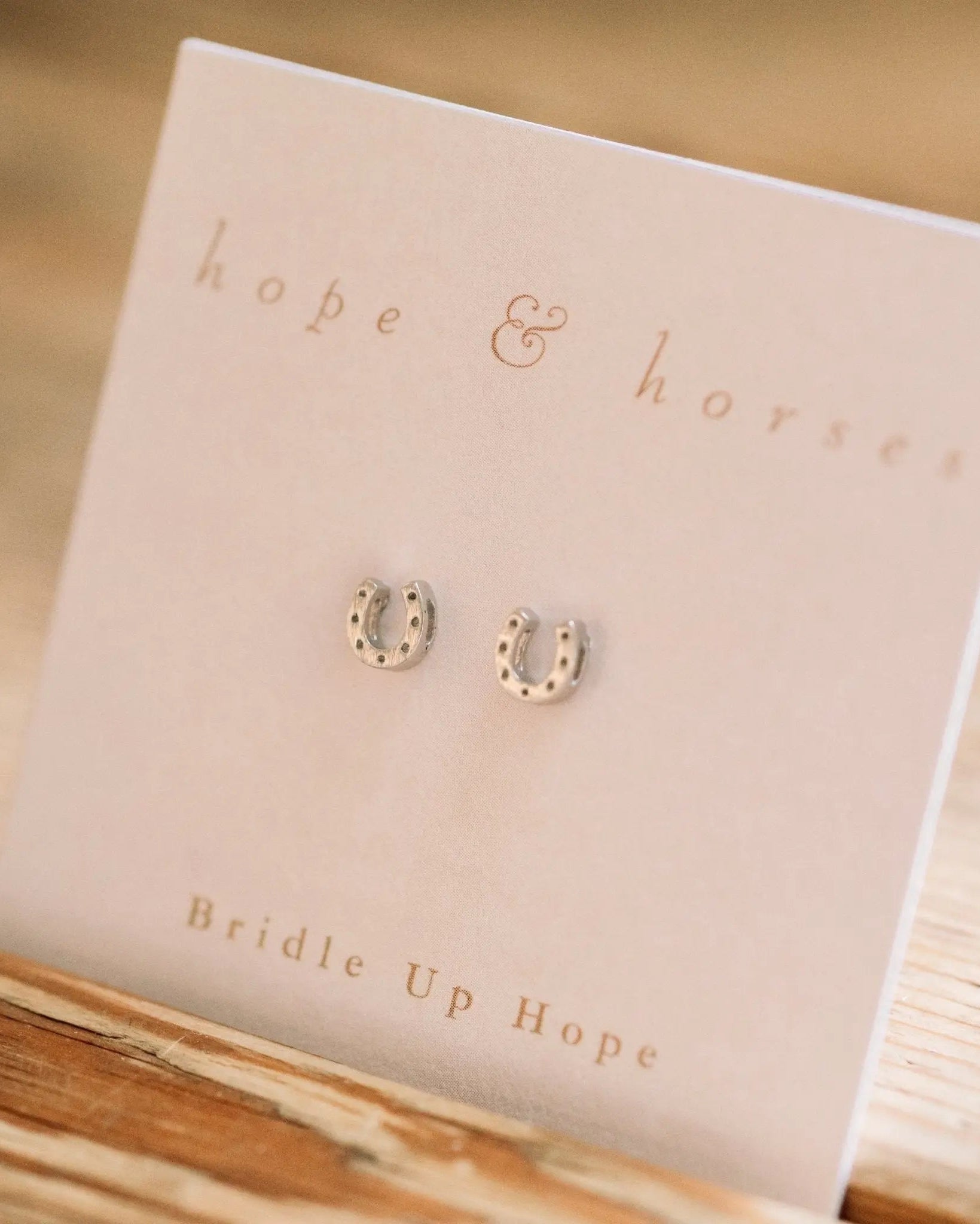 Mini Horseshoe Earrings - Bridle Up Hope Shop