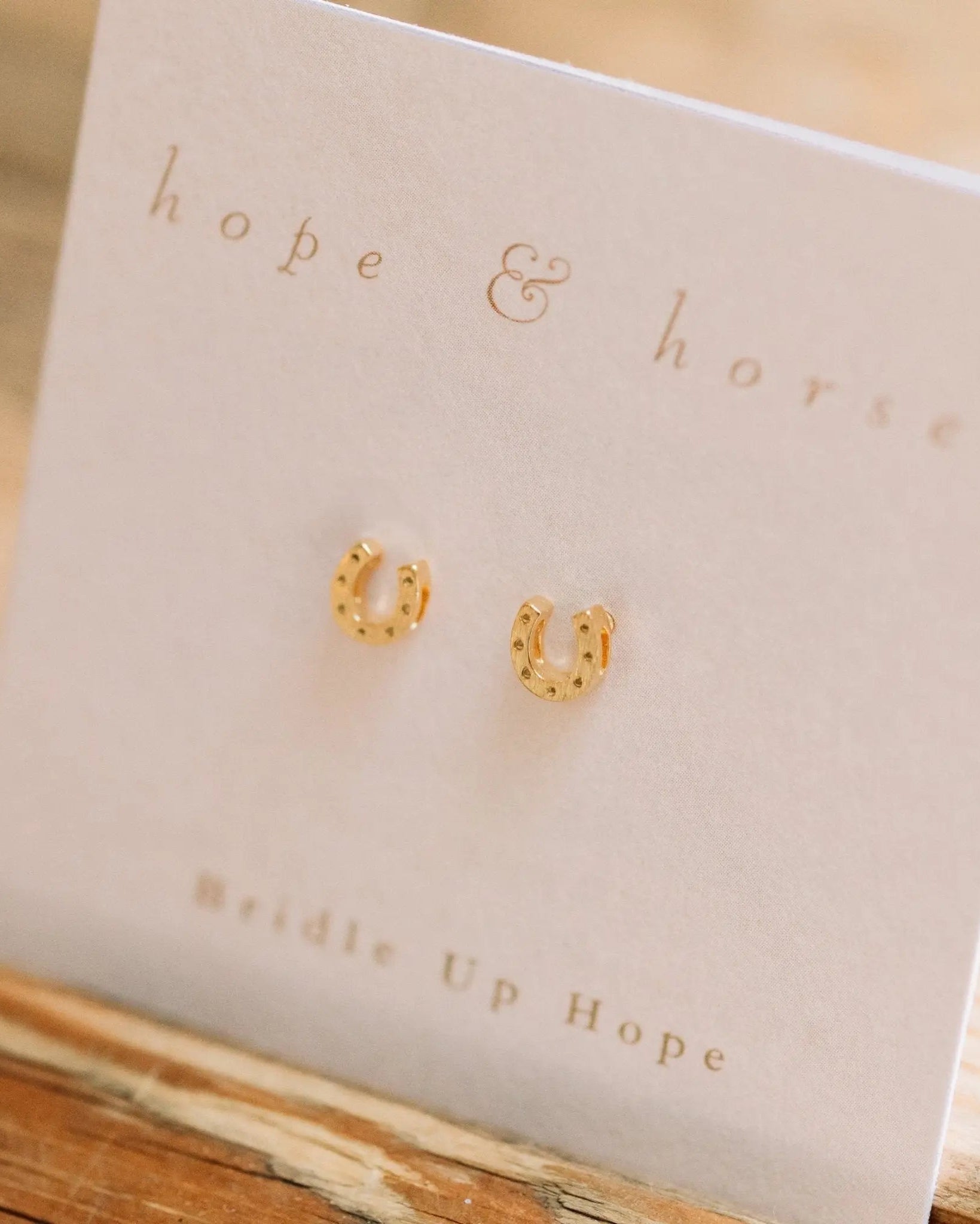 Mini Horseshoe Earrings - Bridle Up Hope Shop