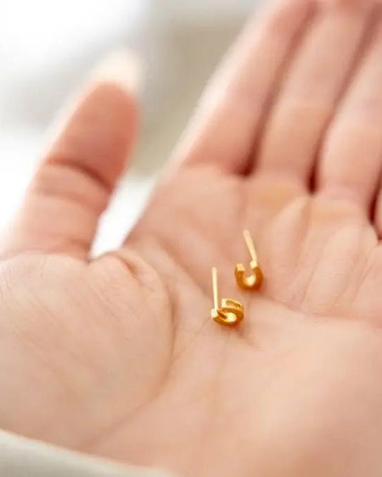 Mini Horseshoe Earrings - Bridle Up Hope Shop