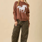 Mustang Spirit Knit Sweater - Bridle Up Hope Shop