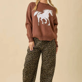 Mustang Spirit Knit Sweater - Bridle Up Hope Shop