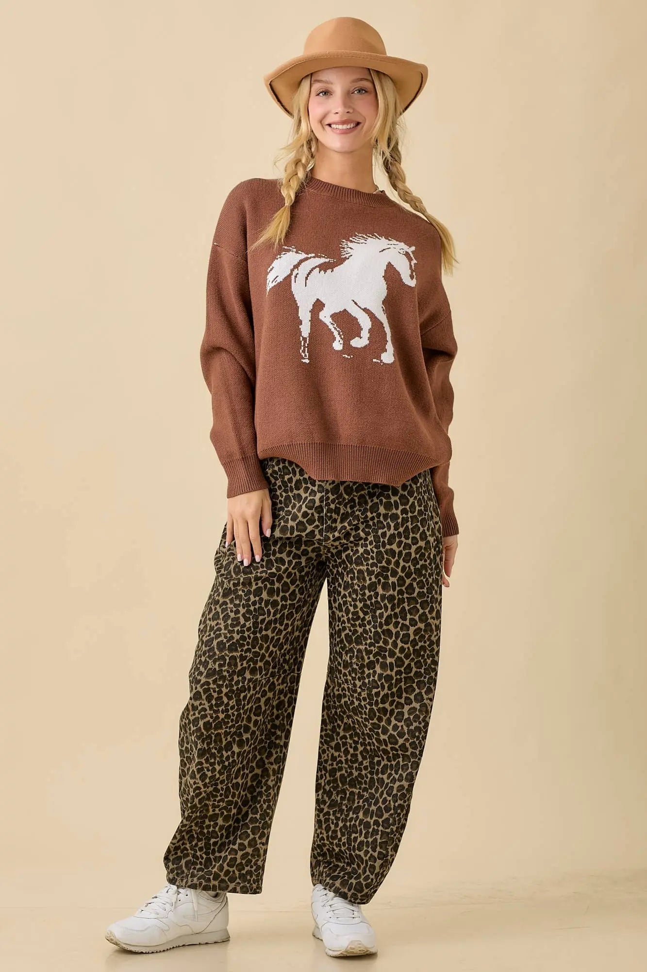 Mustang Spirit Knit Sweater - Bridle Up Hope Shop